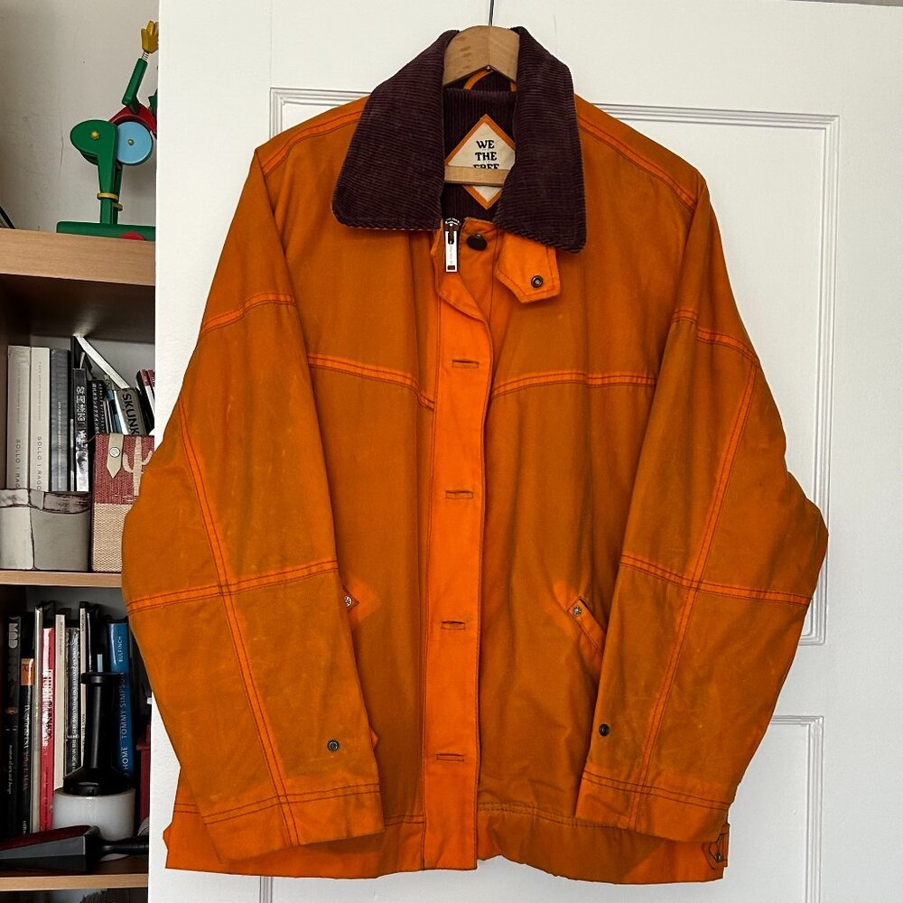 We The Free Cori Waxed Heritage Jacket Cool Chore Oversized Women Collared